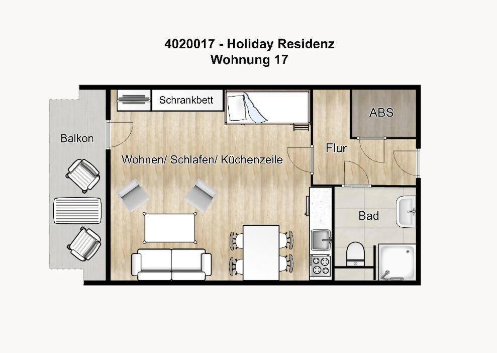 Holiday Residenz - Ferienwohnung "Kuestenkind" 보르쿰 외부 사진